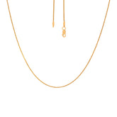 22K Yellow Gold Small Wheat Spiga Chain